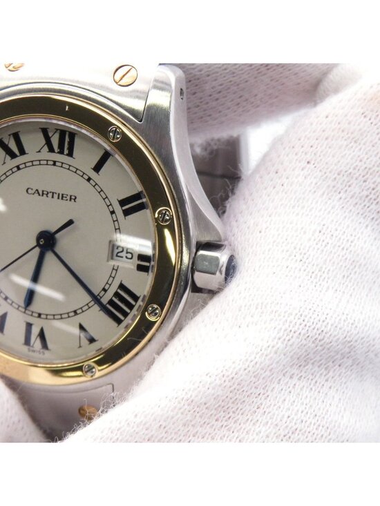Cartier Santos Ronde MM Watch Ivory Dial main image 4